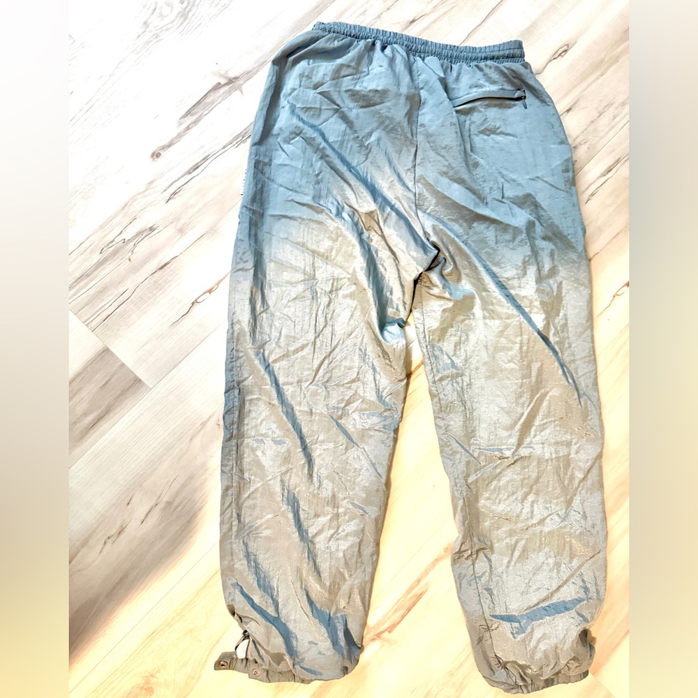 Vintage Givenchy Activewear Nylon Track Pants Gray Size M 90s Designer Joggers